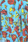famous designer edgy floral no.2 silk blouseweight