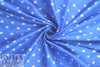 famous designer ikat silk jacquard - azure on white