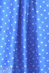 famous designer ikat silk jacquard - azure on white