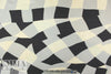 Partial Italian panel silk twill woven - 'gingham warp' 1 yard