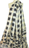 Italian panel silk twill woven - 'gingham warp'