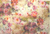 Italian painterly floral special weave silk sheer .875 yds