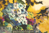 Italian dramatic flowery abstract silk blouseweight