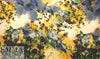 Italian dramatic flowery abstract silk blouseweight