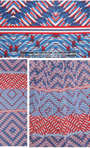 CA designer silk/cotton diamond graphic woven 1.125 yds