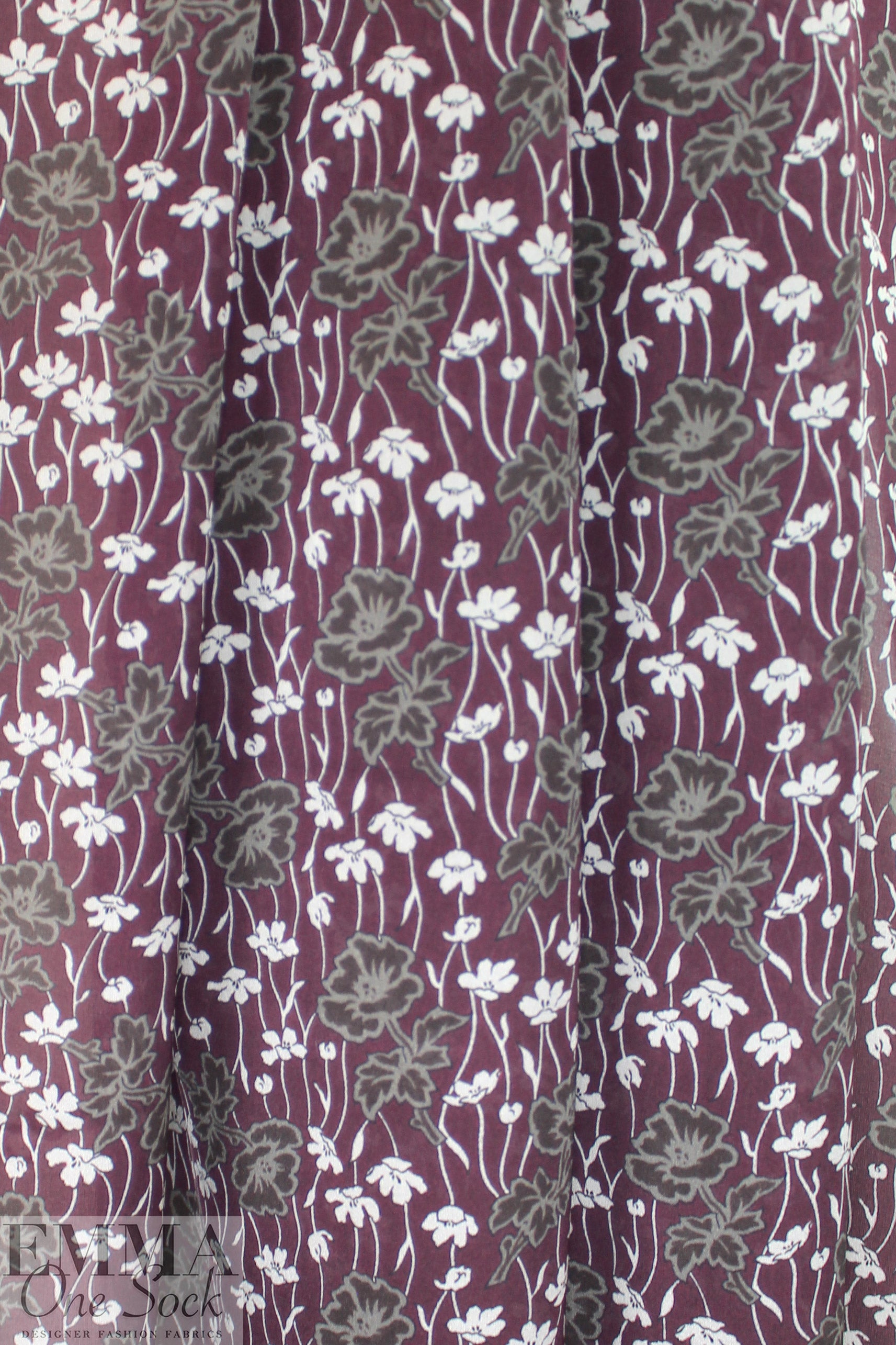 Italian plum meadow refined silk blouseweight woven 1.25 yds