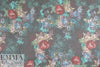 Italian evening blossoms silk chiffon