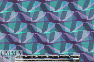 Italian layered graphic silk satin chiffon