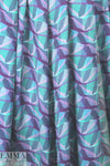 Italian layered graphic silk satin chiffon