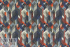 Italian optical 3-D graphic silk stretch blouseweight .75 yds
