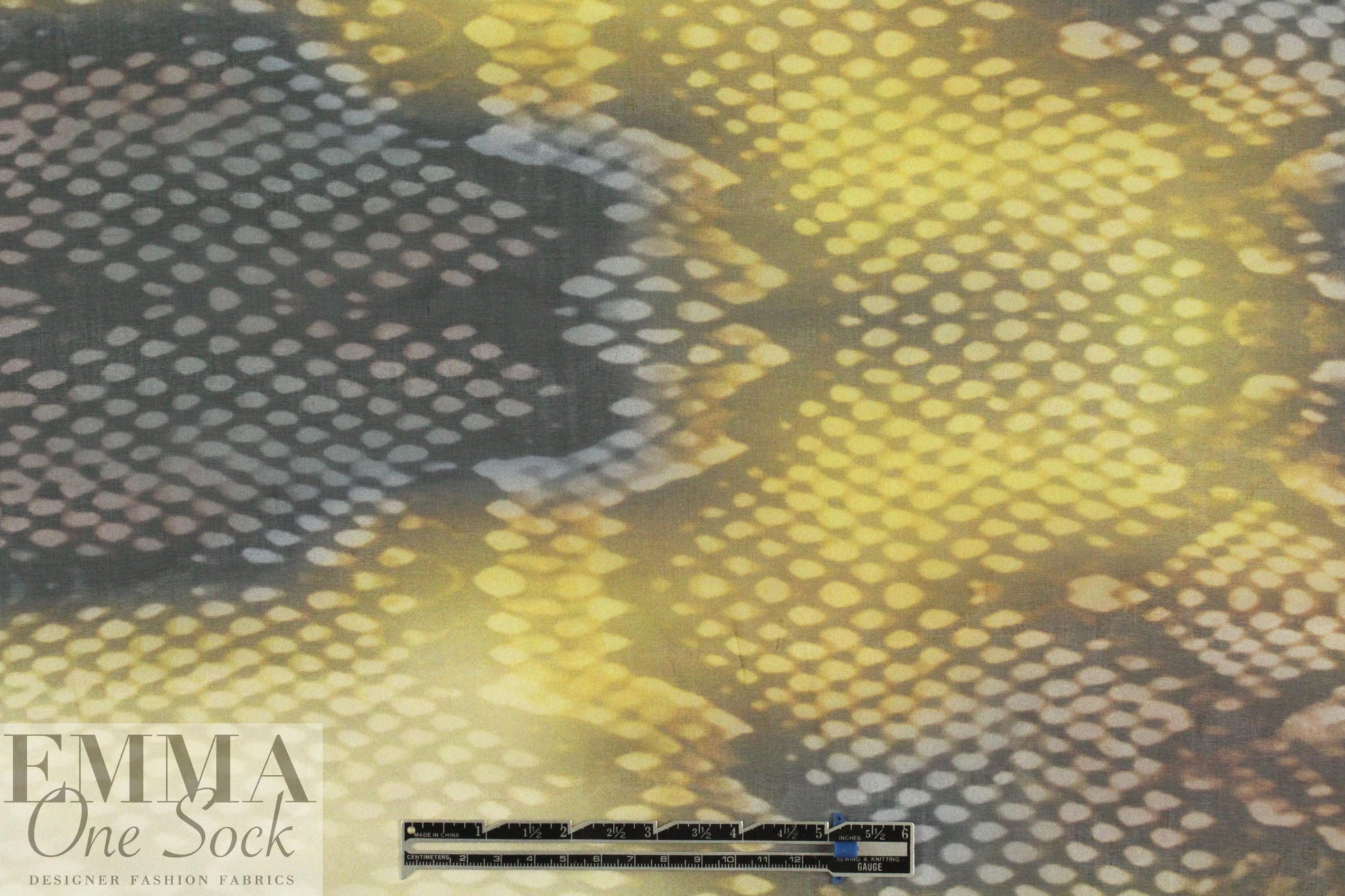 Italian amber python ombre' silk chiffon