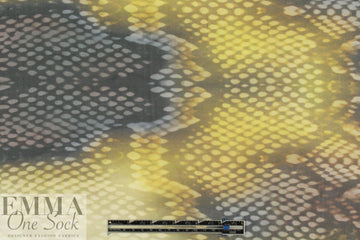 Italian amber python ombre' silk chiffon