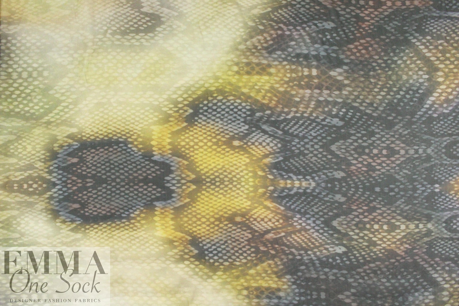 Italian amber python ombre' silk chiffon 1.375 yd