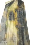 Italian amber python ombre' silk chiffon 1.375 yd