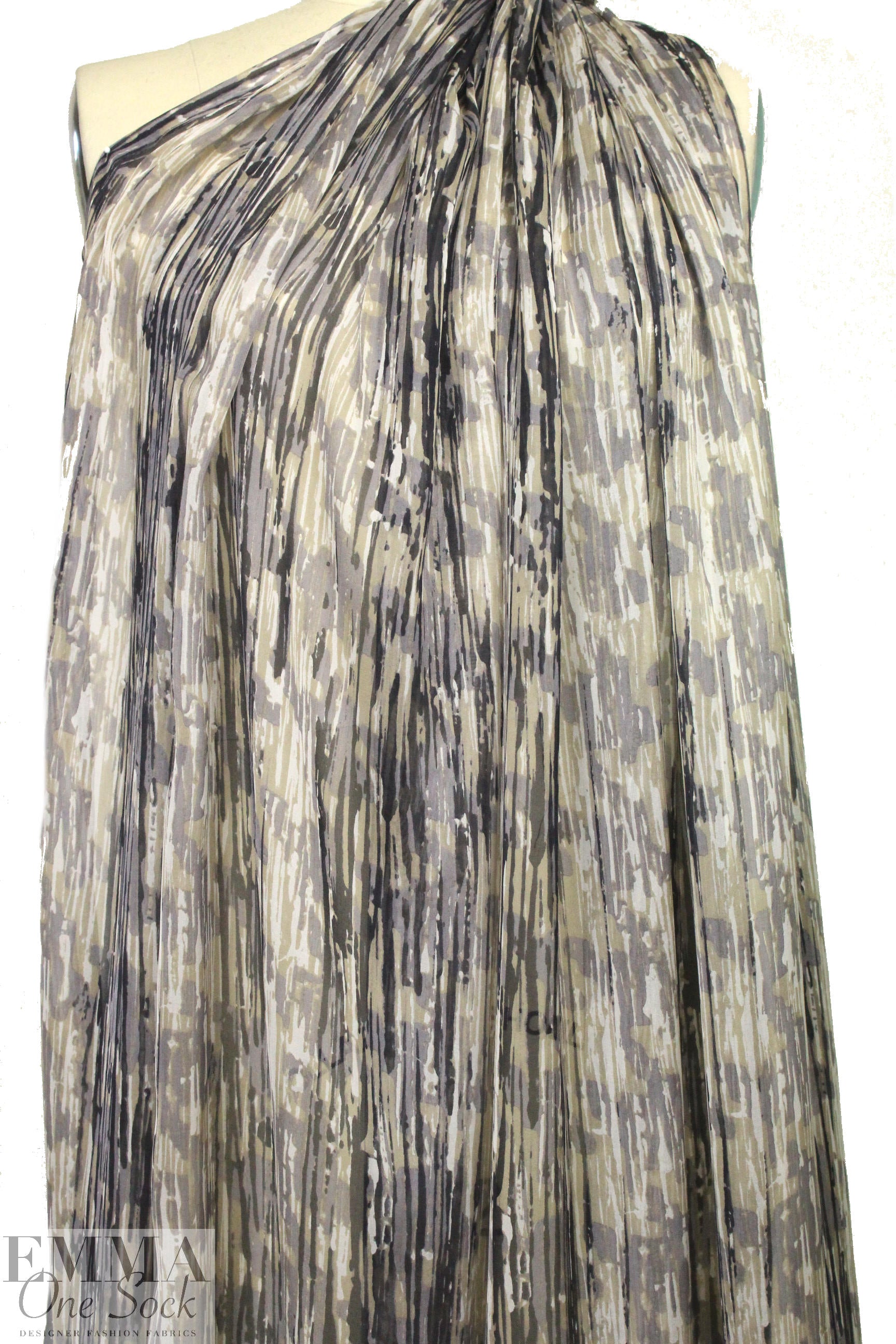 The0ry 'rainfall' abstract silk chiffon