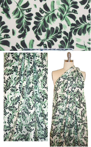 J. Crew cascading ferns silk blouseweight