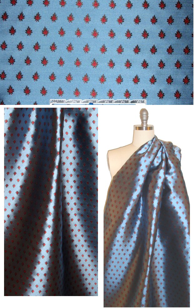 J. Crew silk jacquard brocade - leaf motif 1 yard