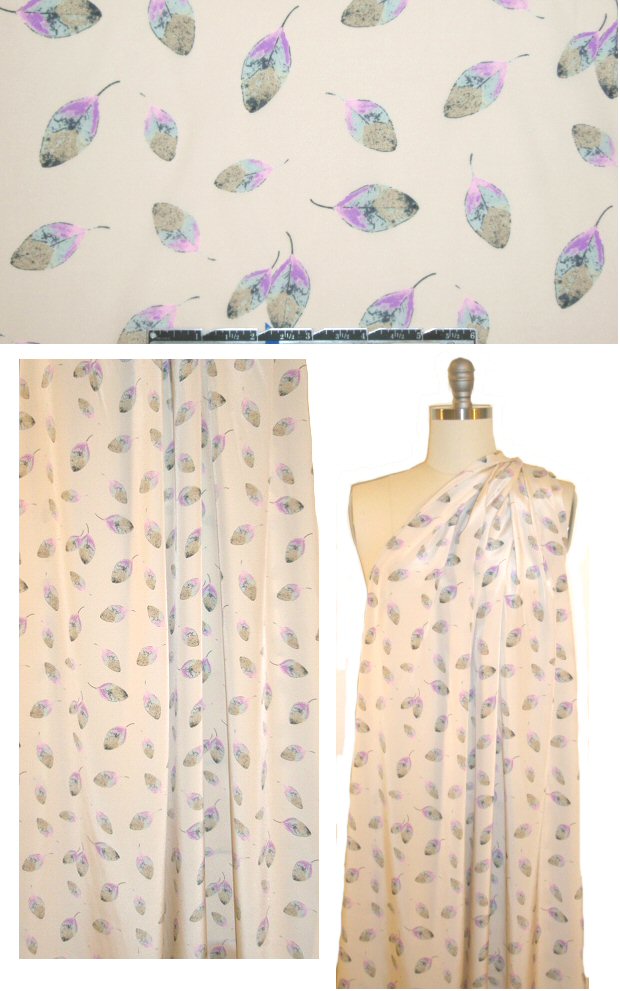 J. Crew falling leaves silk crepe de chine