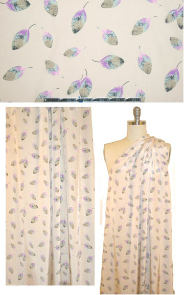 J. Crew falling leaves silk crepe de chine