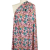 Johnny W@s 'floral on pink' printed silk voile 1.25 yds
