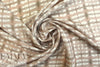 CA designer egdy grid neutrals silk crepe de chine .75 yds