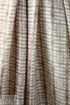 CA designer egdy grid neutrals silk crepe de chine
