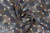 LA designer art deco graphic silk crepe de chine 2 yds