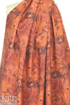 French spicy floral printed silk blend shantung 1.5 yds