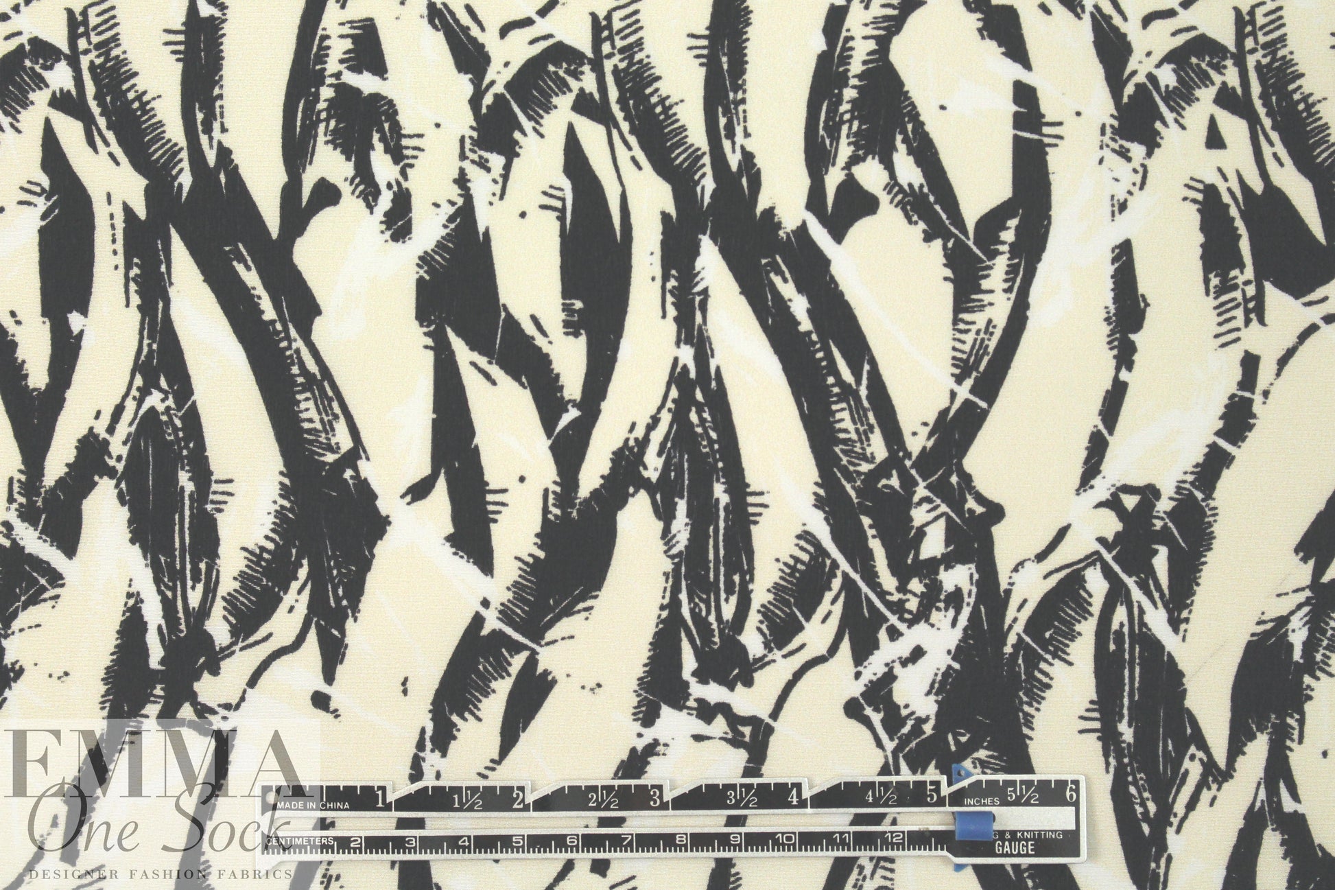Italian silk crepe de chine - bamboo silhouette