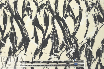 Italian silk crepe de chine - bamboo silhouette