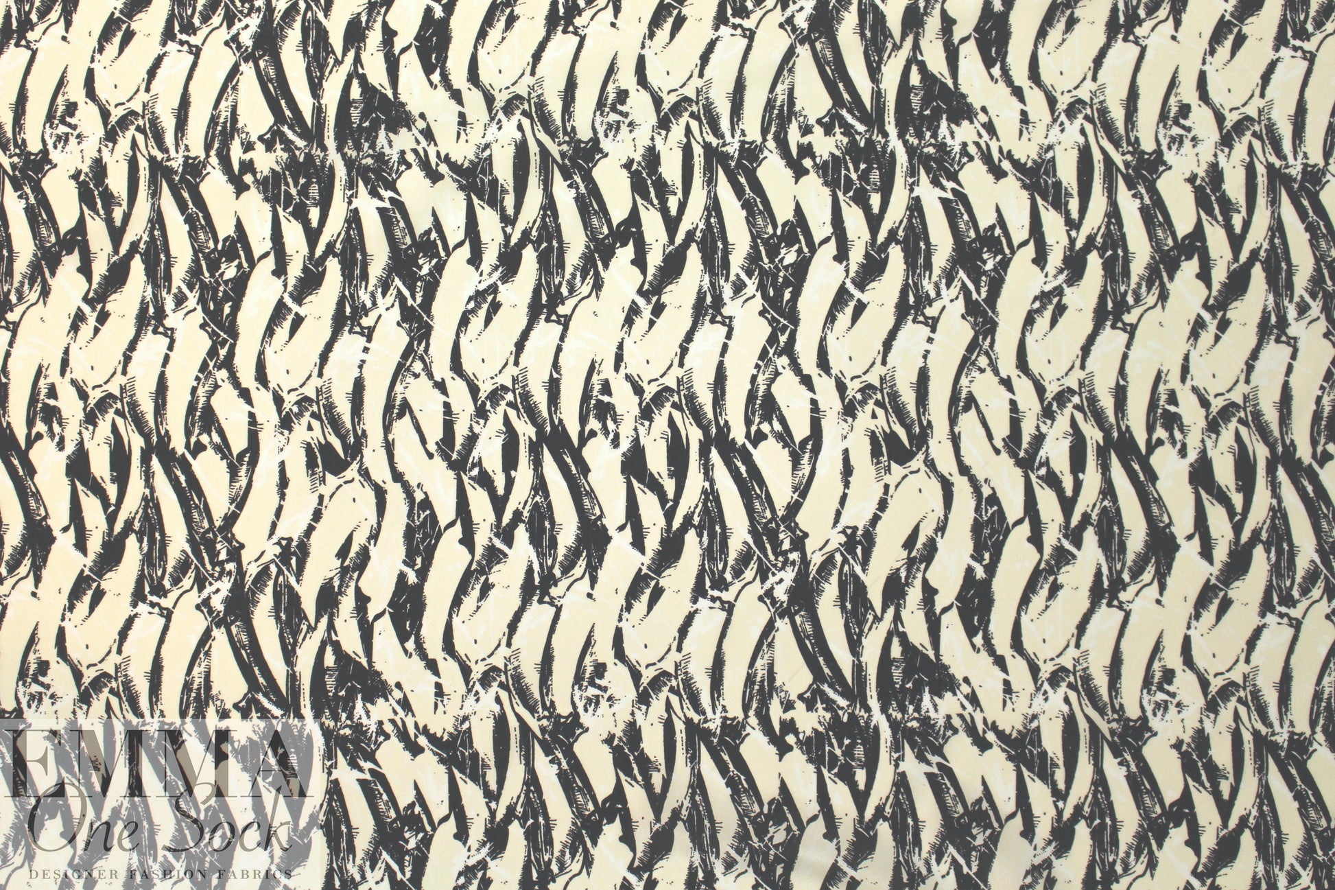 Italian silk crepe de chine - bamboo silhouette