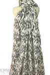 Italian silk crepe de chine - bamboo silhouette