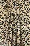 NY designer leopard spot silk charmeuse 1.25 yds