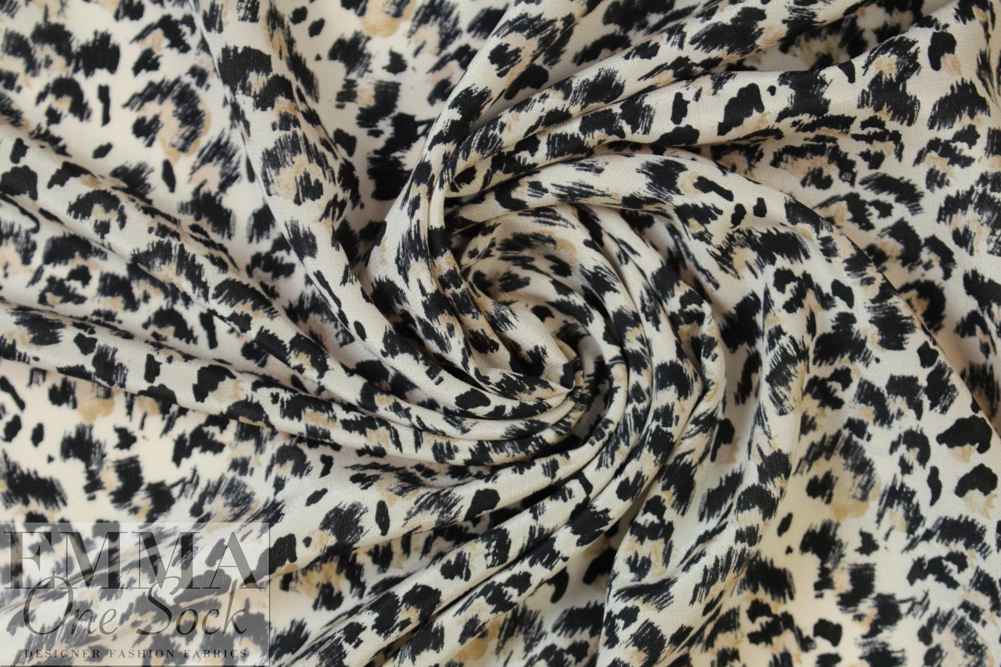 NY designer silk blouseweight - animal graphic