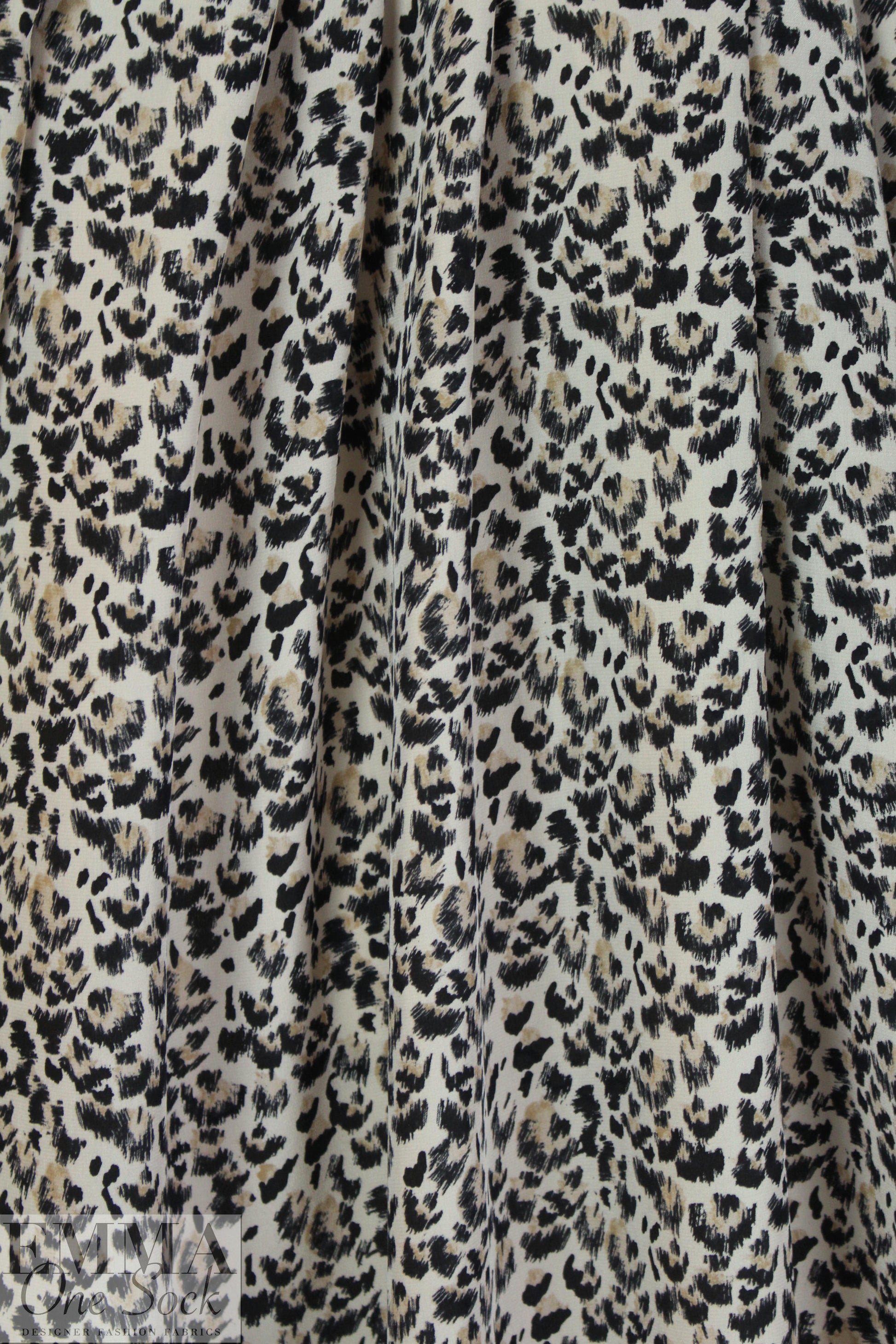 NY designer silk blouseweight - animal graphic