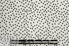 famous designer silk crepe de chine - black dot on cream