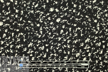 NY designer black/white confetti silk georgette 1.875 yd