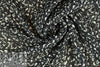 NY designer black/white confetti silk georgette 1.875 yd