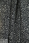NY designer black/white confetti silk georgette 1.875 yd