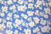 Mi11y blue background floral silk georgette 1.5 yd