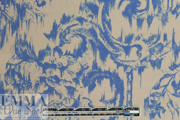 NY designer 3-ply silk - blue/beige vintage