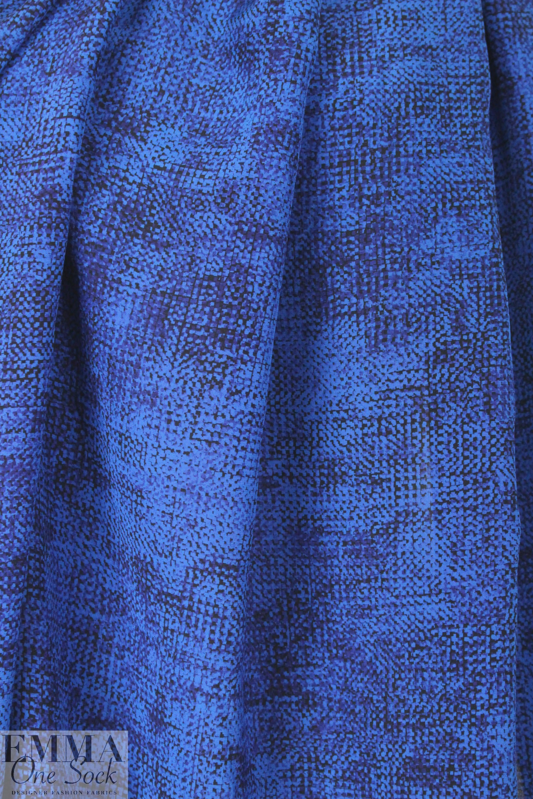 Rebecca Tayl0r 'blue tweed' silk blouseweight