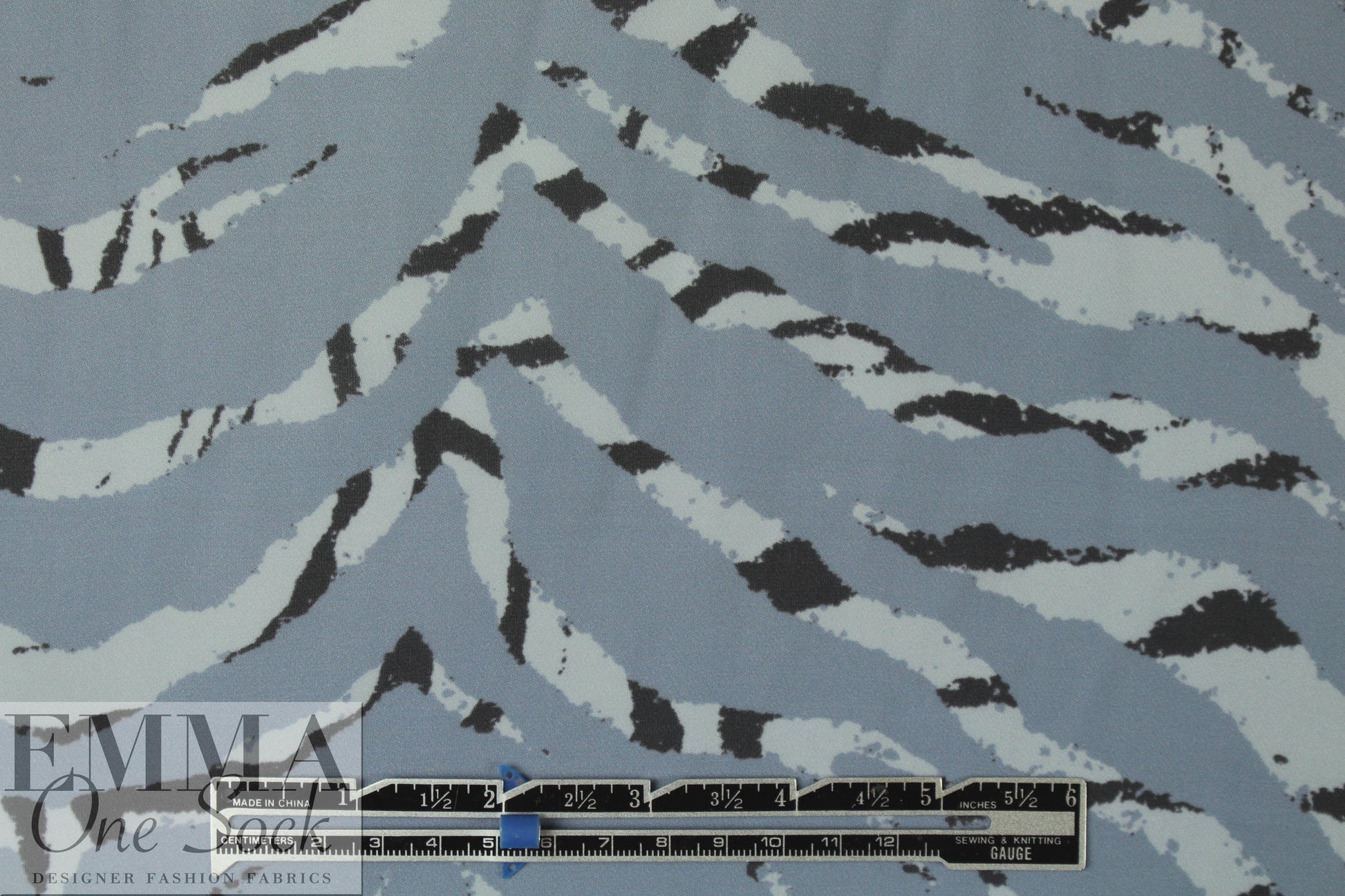 NY designer 'safari stripe' silk georgette 1 yard
