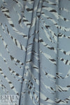 NY designer 'safari stripe' silk georgette 1.625 yd