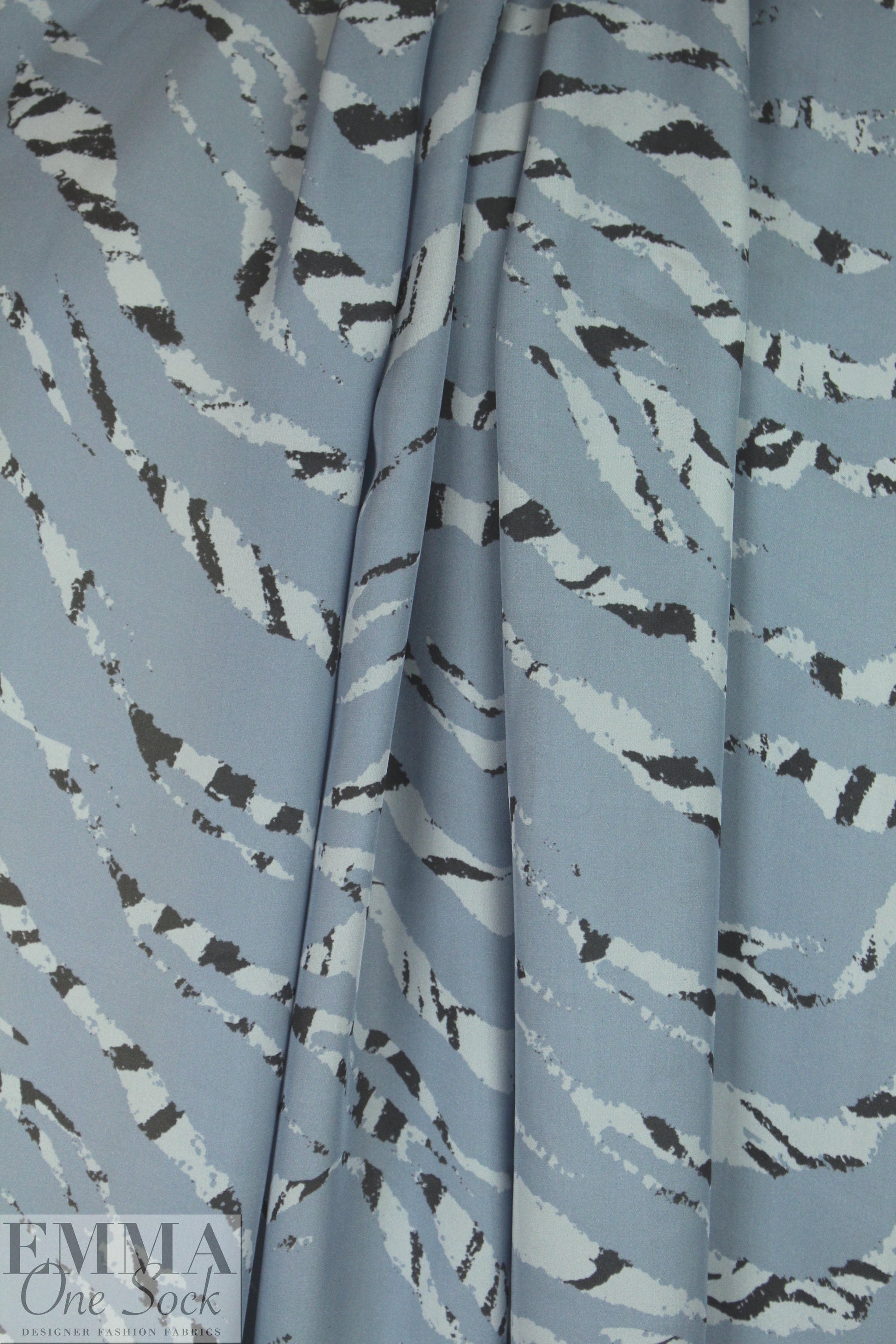 NY designer 'safari stripe' silk georgette 1.625 yd