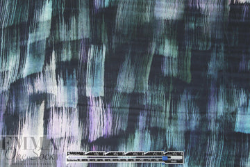 Nico1e Mi11er brushstroke blues satin face silk