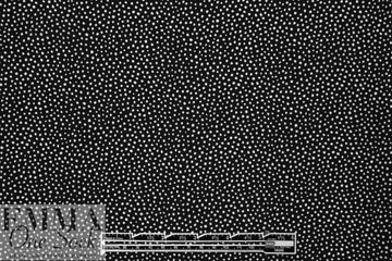 NY designer silk blouseweight - black/white mini dot