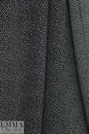 NY designer silk blouseweight - black/white mini dot