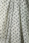NY designer white with black bouquets silk CDC 2.5 yd