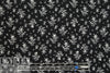 NY designer black with white bouquets silk CDC